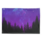 Housse D'oreillers Galaxy sur la forêt la nuit (Dos)