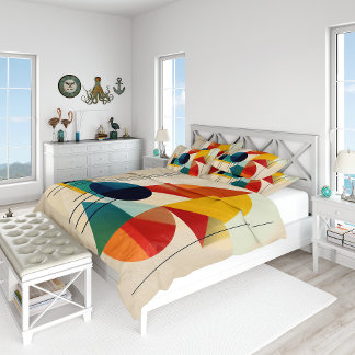 Housse D'oreillers Geometric Abstract Art in Bauhaus Style