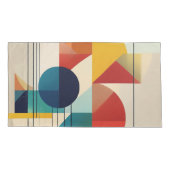 Housse D'oreillers Geometric Abstract Art in Bauhaus Style (Dos)