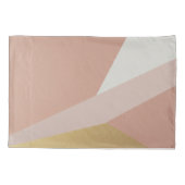 Housse D'oreillers Géométrie de l'heure d'or rose (Dos-gauche)