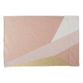 Housse D'oreillers Géométrie de l'heure d'or rose (devant-Droit)