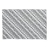 Housse D'oreillers Géométrie moderne en noir et blanc (devant)