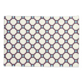 Housse D'oreillers Géométrique 007 neutre et bleu (Dos-gauche)