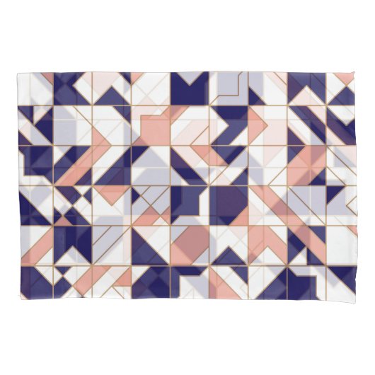 Housse D'oreillers Géométrique complexe, vintage moderne, application (devant)