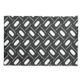 Housse D'oreillers Géométrique monochrome moderne (Dos)