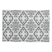 Housse D'oreillers Géométrique, motif, noir et blanc (Dos)