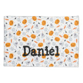 Housse D'oreillers Ghost mignon et Halloween Citrouille (Dos)