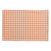 Housse D'oreillers Gingham Orange Classique (Dos)