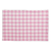Housse D'oreillers Gingham Rose Bébé (Dos)