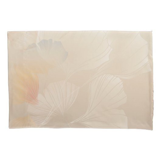Housse D'oreillers Ginkgo Biloba Botanique Abstrait Graphic Art Blush (devant)