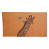HOUSSE D'OREILLERS GIRAFFE & BUTTERFLITS (Dos-Droit)