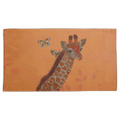 HOUSSE D'OREILLERS GIRAFFE & BUTTERFLITS (devant-Droit)