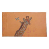 HOUSSE D'OREILLERS GIRAFFE & BUTTERFLITS (Dos-gauche)