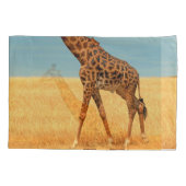 Housse D'oreillers Giraffe majestueuse : Saison sèche de Masai Mara (Dos)