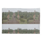 Housse D'oreillers Giraffe Twins Afrique Personnaliser Destiny Destin (Dos)