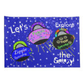 Housse D'oreillers Girl Robot Spaceshies Enfants Standard (Dos-Droit)