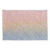 Housse D'oreillers Girly Blush Rose Gold Blue ombre (Dos-Droit)
