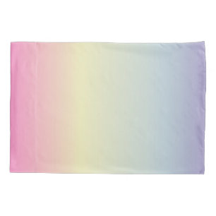 Housse D'oreillers girly chic unicorn rose violet pastel arc-en-ciel