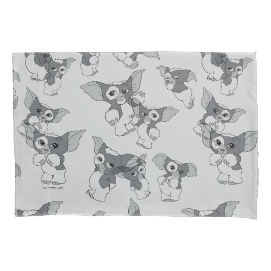 Housse D'oreillers Gizmo | Motif noir et blanc (devant)