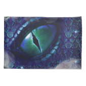 Housse D'oreillers Glam Enk Gothique Bleu Dragon Médiéval (Dos-gauche)