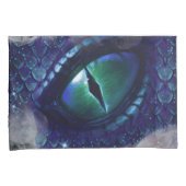 Housse D'oreillers Glam Enk Gothique Bleu Dragon Médiéval (devant-Droit)