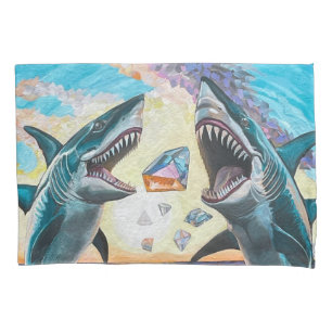 Housse D'oreillers Glamour Chomp-Shark Dressage pour les gemmes brill