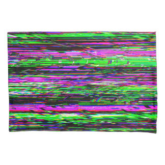 Housse D'oreillers Glitch tech abstract pattern