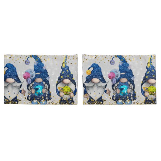 Housse D'oreillers Gnomes d'astronomie cosmique (Dos-Set)