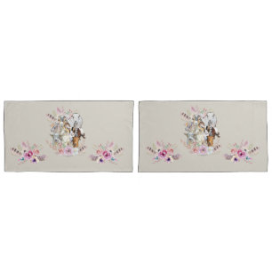 Housse D'oreillers GOAT mignons   Aquarelle Portraits de chèvre GetYe