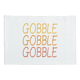 Housse D'oreillers Gobble Gobble Gobble Funny mignon Thanksgiving rép