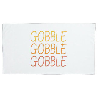Housse D'oreillers Gobble Gobble Gobble Funny mignon Thanksgiving rép