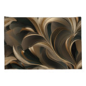 Housse D'oreillers Golden Botanical Flow Elegant   (Dos-Droit)