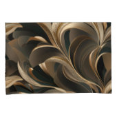 Housse D'oreillers Golden Botanical Flow Elegant   (devant-Droit)