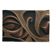 Housse D'oreillers Golden Botanical Flow Elegant   (Dos-gauche)