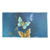 Housse D'oreillers Golden butterflies (Dos)