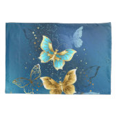 Housse D'oreillers Golden butterflies (Dos-gauche)