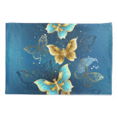 Housse D'oreillers Golden butterflies (Dos)