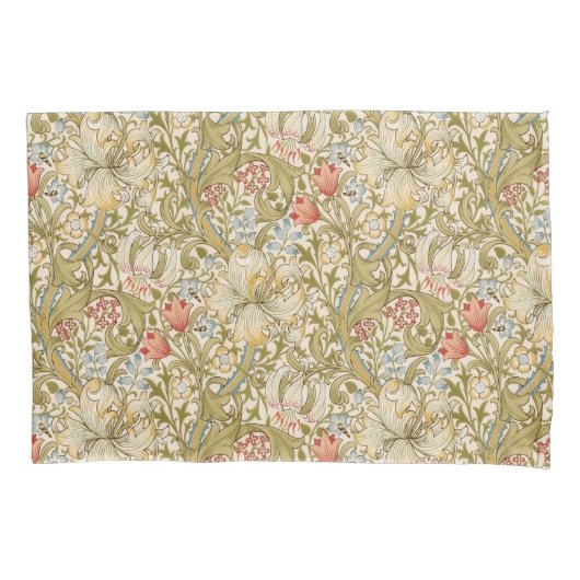 Housse D'oreillers Golden Lily William Morris Classic Design Large (devant)