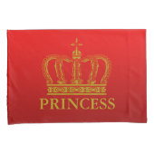 Housse D'oreillers Golden Royal Crown + votre backgr. & idées (devant-Droit)
