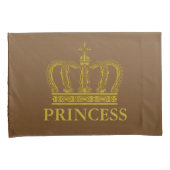 Housse D'oreillers Golden Royal Crown + votre backgr. & idées (devant-Droit)