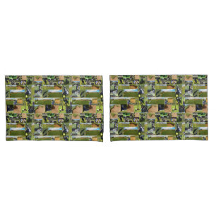 Housse D'oreillers Golf Collage