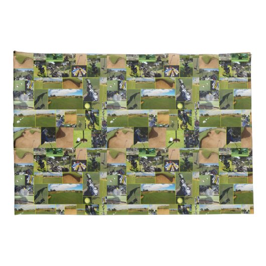 Housse D'oreillers Golf Collage (Dos-Droit)