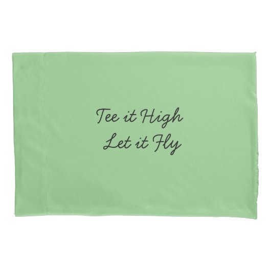 Housse D'oreillers Golf Teit High et Let it Fly avec golf ball (devant)