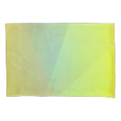 Housse D'oreillers Gradation géométrique jaune moderne (devant)