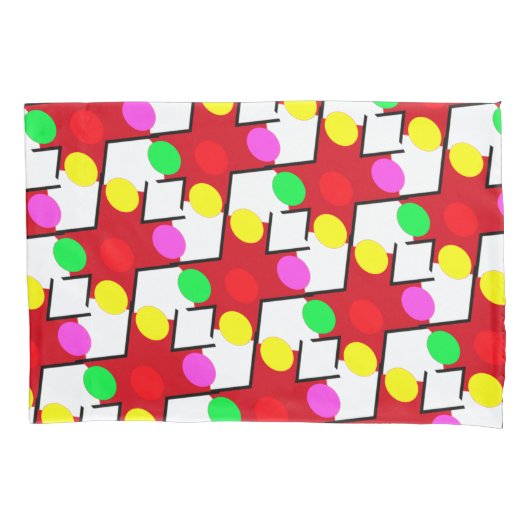 HOUSSE D'OREILLERS GRAND BÉBÉ BRIGHT MOTIF BUBBLY HEUREUX (devant)