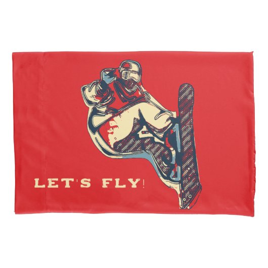 Housse D'oreillers Grand Circulaire ! - Pillowcase de snowboard Foot (devant)
