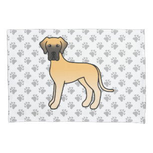 Housse D'oreillers Grand Danois faon Chien de dessin animé mignon & p