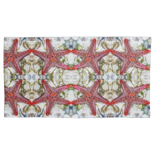 Housse D'oreillers Grand motif d'étoile rouge