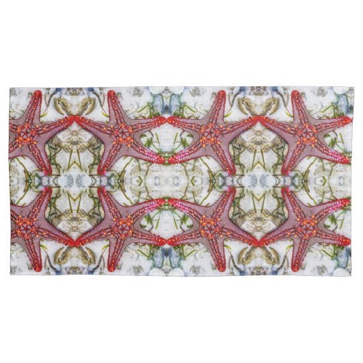 Housse D'oreillers Grand motif d'étoile rouge (devant)