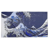 Housse D'oreillers Grande vague Hokusai dans le style Chrome (devant-Droit)